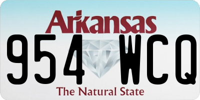 AR license plate 954WCQ