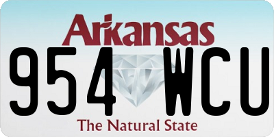 AR license plate 954WCU