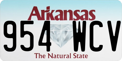 AR license plate 954WCV