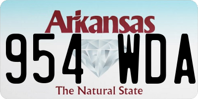 AR license plate 954WDA