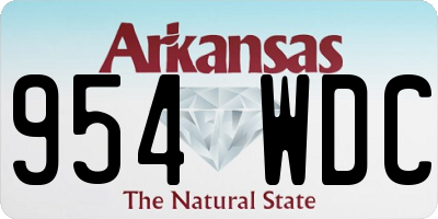AR license plate 954WDC