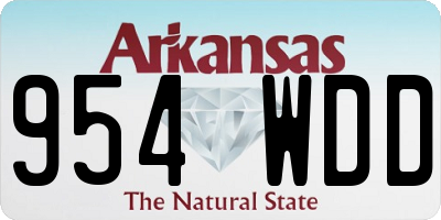 AR license plate 954WDD