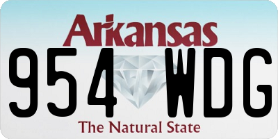 AR license plate 954WDG