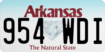 AR license plate 954WDI