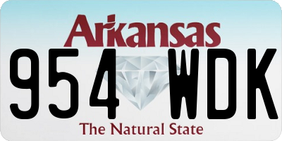 AR license plate 954WDK