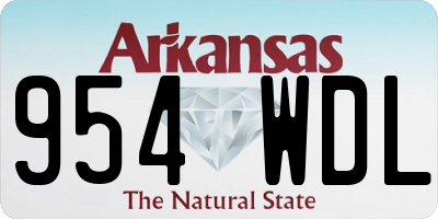 AR license plate 954WDL