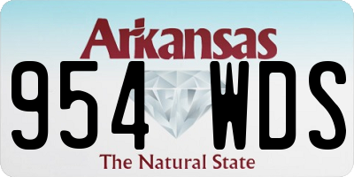AR license plate 954WDS