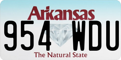 AR license plate 954WDU