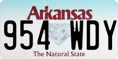 AR license plate 954WDY