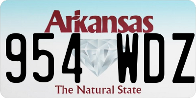 AR license plate 954WDZ