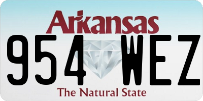 AR license plate 954WEZ