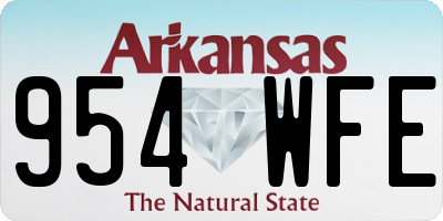 AR license plate 954WFE