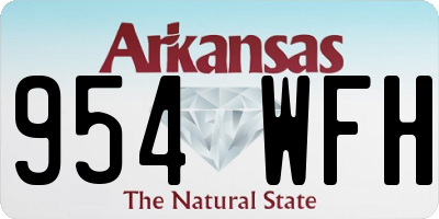 AR license plate 954WFH