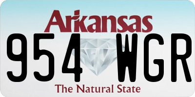 AR license plate 954WGR