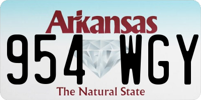 AR license plate 954WGY