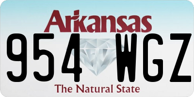 AR license plate 954WGZ