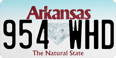 AR license plate 954WHD