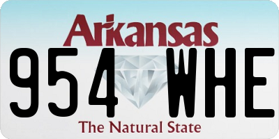 AR license plate 954WHE