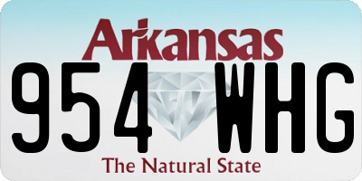 AR license plate 954WHG