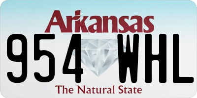 AR license plate 954WHL