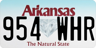 AR license plate 954WHR