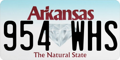AR license plate 954WHS