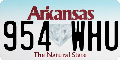 AR license plate 954WHU