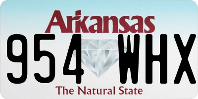AR license plate 954WHX