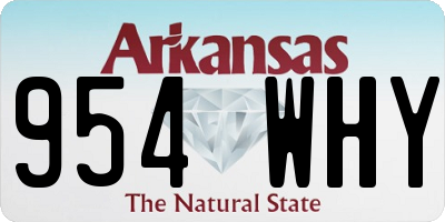 AR license plate 954WHY