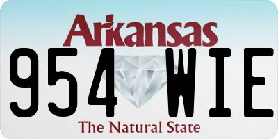 AR license plate 954WIE