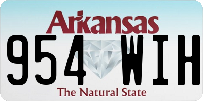 AR license plate 954WIH