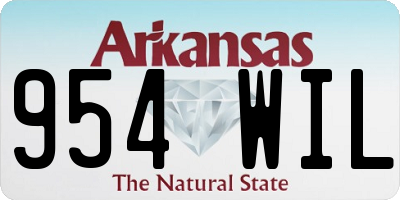 AR license plate 954WIL