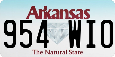 AR license plate 954WIO