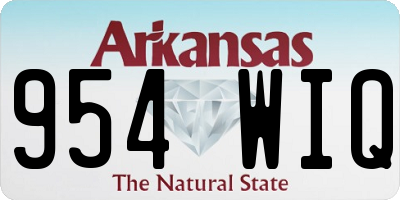 AR license plate 954WIQ