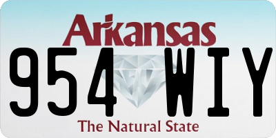 AR license plate 954WIY