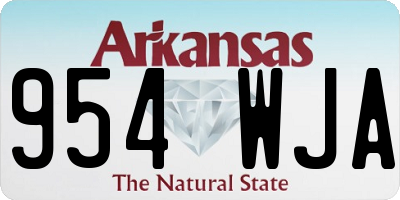 AR license plate 954WJA