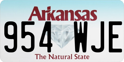 AR license plate 954WJE