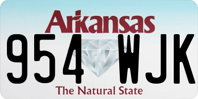 AR license plate 954WJK