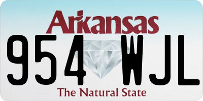 AR license plate 954WJL