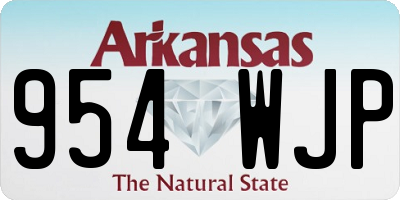 AR license plate 954WJP