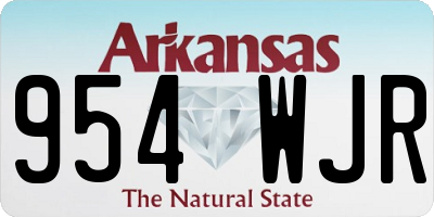 AR license plate 954WJR