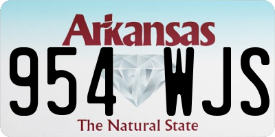 AR license plate 954WJS