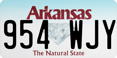 AR license plate 954WJY