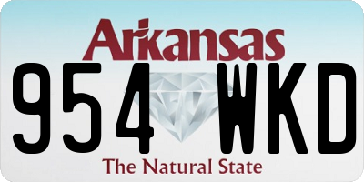 AR license plate 954WKD
