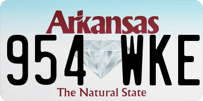 AR license plate 954WKE