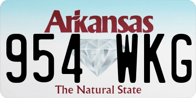 AR license plate 954WKG