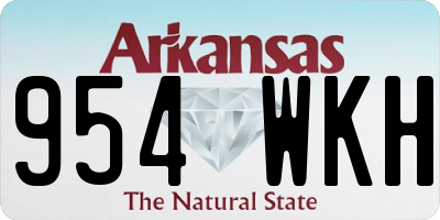 AR license plate 954WKH