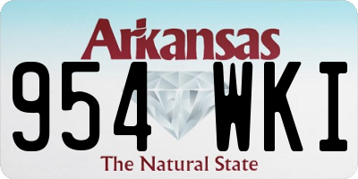 AR license plate 954WKI