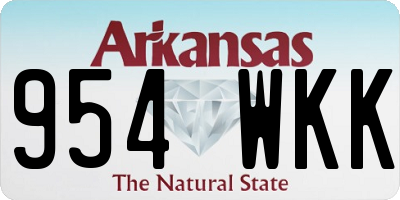 AR license plate 954WKK