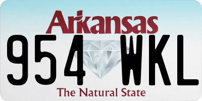 AR license plate 954WKL